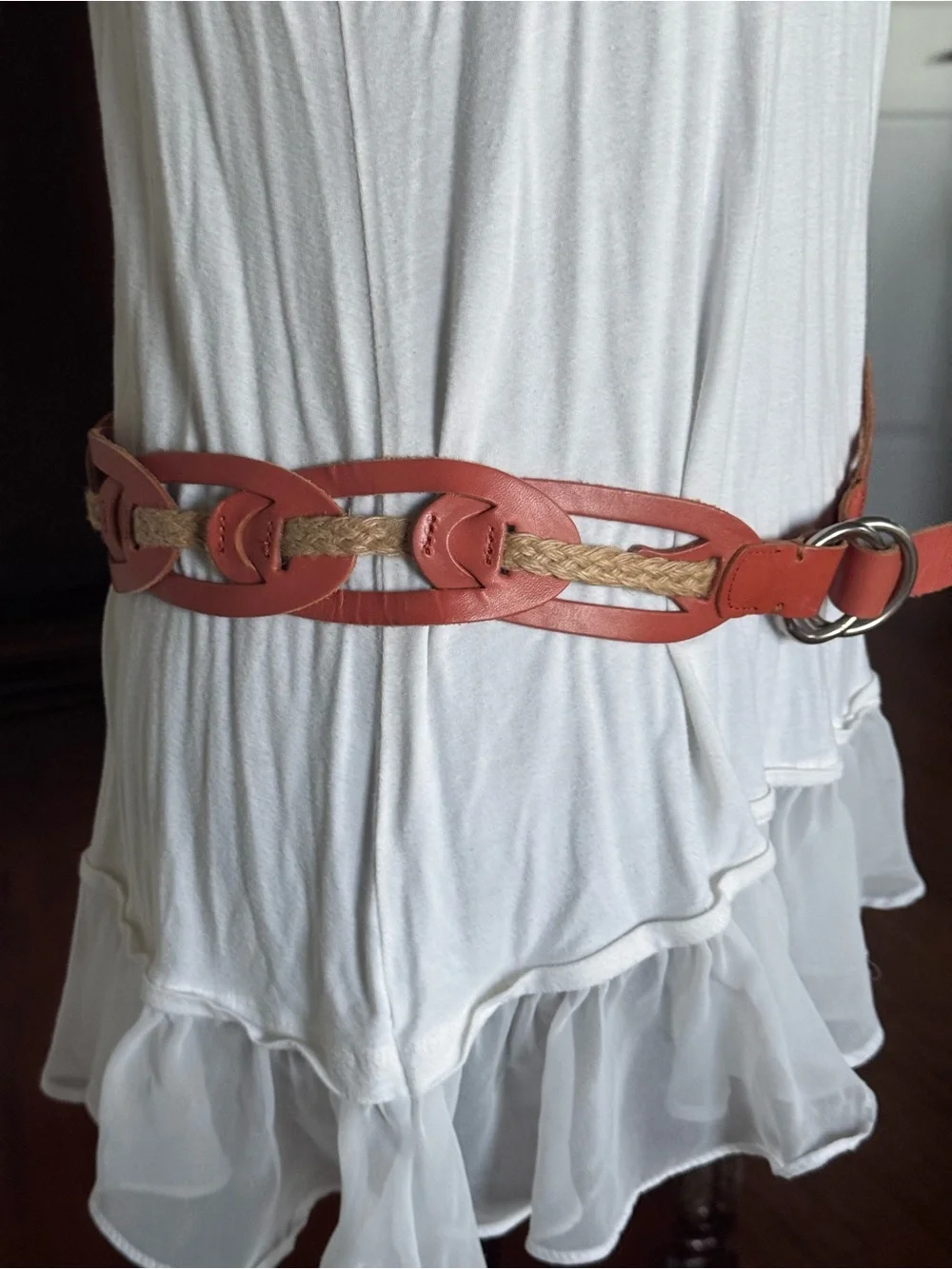 Linea Pelle Leather‎ Jute Rope Belt